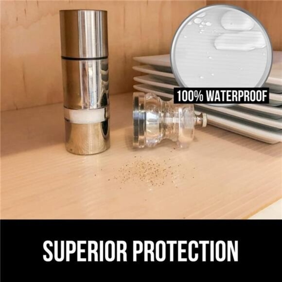 Gorilla Grip Non Adhesive, Waterproof, Durable Ribbed Drawer Liner 12x20, Clear - Picture 2 of 5